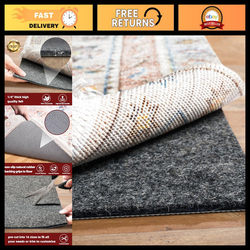 Non slip felt rug pad - non-slip,