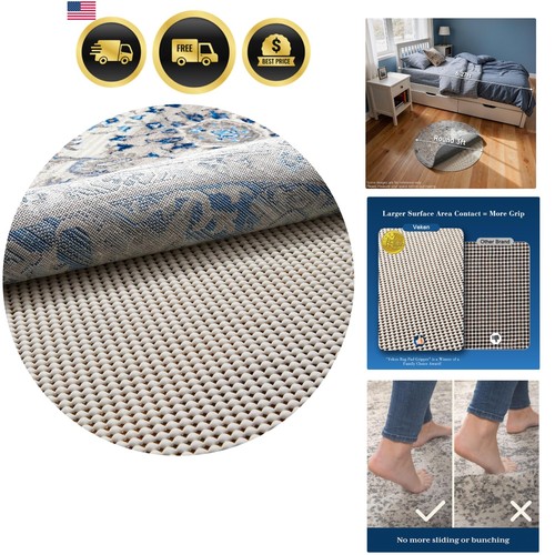 3x3 round rug pad gripper - ft,