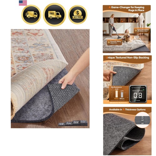 Non slip cushioned rug pad - slip,