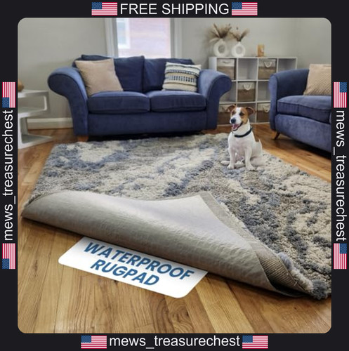 Waterproof rug pad 3x5 - rug, non