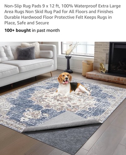 Non slip rug pads - non-slip, 12