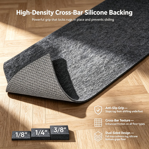 Veken non slip rug pad - non-slip,