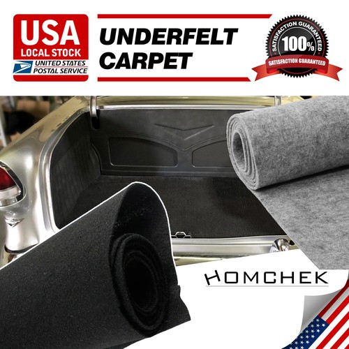 Black gray underfelt carpet - black/gray,